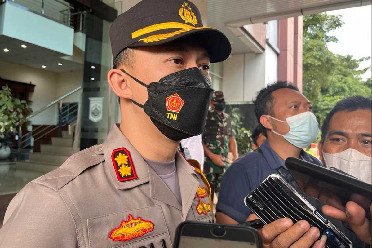Kapolres Malang, AKBP Ferli Hidayat, saat menjawab pertanyaan awak media. (ws5) - Dua Desa Potensi Kerawanan, Polres Malang Kerahkan Satgas Saber Judi