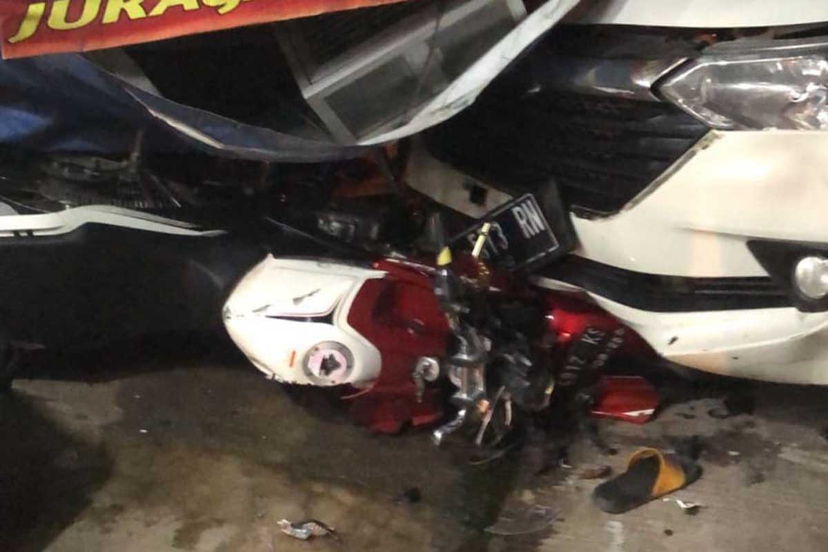 Kendaraan yang terlibat tabrakan di Pandanrejo Batu. (ist) - Tabrakan Maut di Kota Batu, Satu Tewas, Satu Dilarikan ke RS