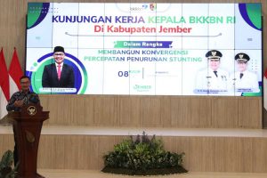 Kepala BKKBN RI Hasto Wardoyo, kunjungan kerja di Pendopo Wahyawibawagraha Jember. (ist) - Kepala BKKBN RI Kunker di Jember, Monitoring Konvergensi Percepatan Penurunan Stunting