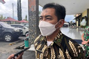Kepala Badan Perencanaan Pembangunan Daerah (Bappeda), Tomie Herawanto saat menjawab pertanyaan awak media. (ws5) - Hasil Pra-Musrenbang Kabupaten Malang, Usulan Didominasi Terkait Pembangunan Infrastruktur