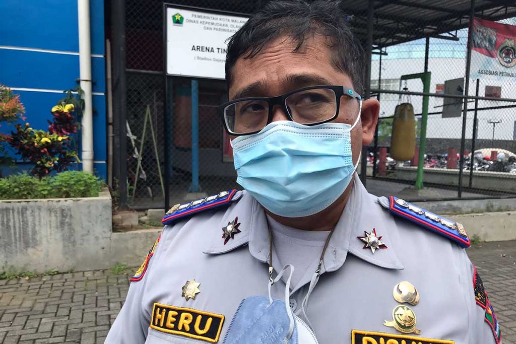 Kepala Dishub Kota Malang, Heru Mulyono, menjawab pertanyaan awak media. (ws4) - Pekan Depan Destinasi Kayutangan Heritage Mulai Dibuka
