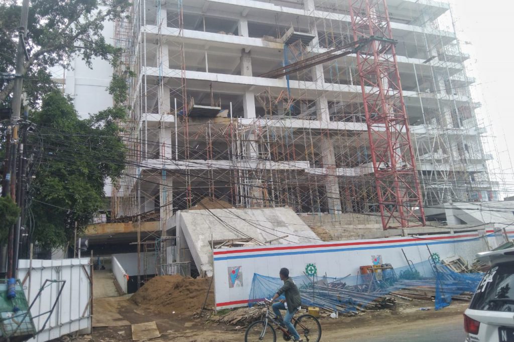 MCC tampak dari depan masih dalam proses pengerjaan. (jaz) - Capaian Kota Malang di HUT ke-108