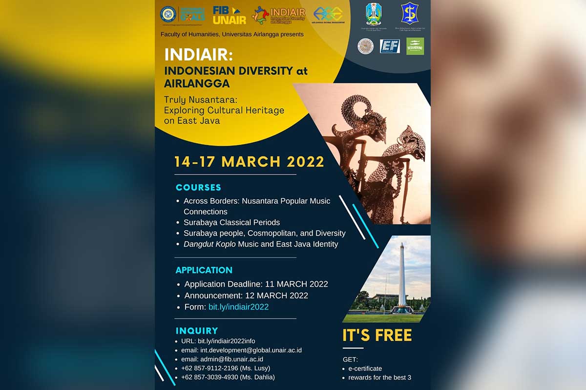 Mahasiswa dari 15 Negara Siap Ikuti Perkuliahan Internasional FIB Unair