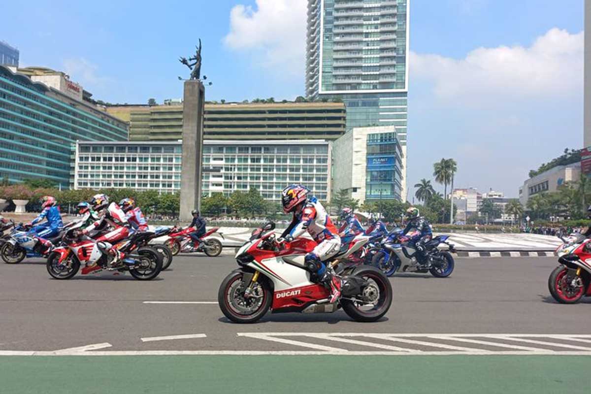 Parade MotoGP. (ist) - Parade MotoGP Meriah, Presiden Tak Jadi Ikut Karena Keamanan