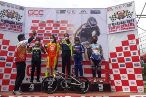 Peraih medali untuk atlet putri. (ist) - Atlet Sport Sepeda Kota Batu Boyong Medali GCC BMX Championship 2022