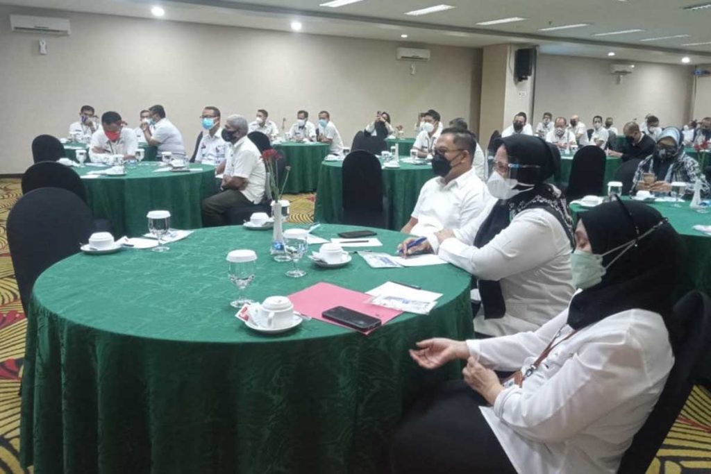 Peserta bimbingan teknis mendengarkan penjelasan capaian pembenahan tata kelola pemerintahan Kota Malang. (ws4) - Wali Kota Malang Bangga Capaian Pembenahan Tata Kelola Pemerintahan, Apa Saja?