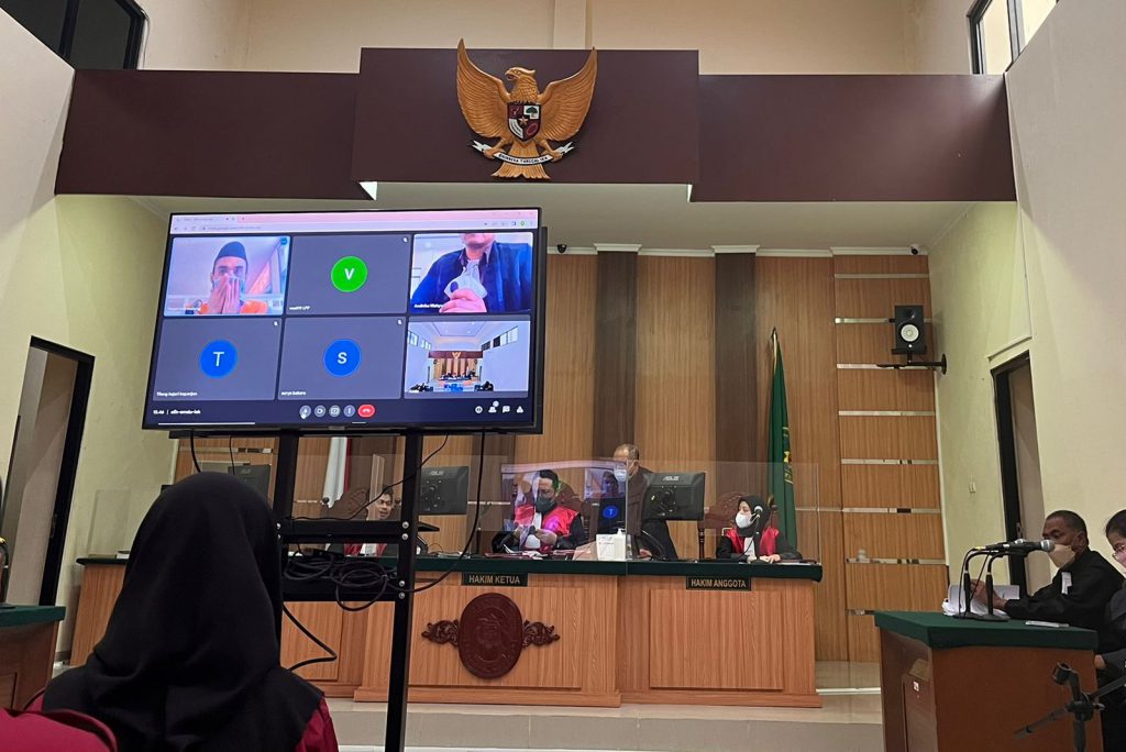 Suasana persidangan di Pengadilan Negeri Kepanjen Kabupaten Malang. (ws5) - Warga Bululawang Edarkan Narkoba, Dituntut 8 Tahun Penjara