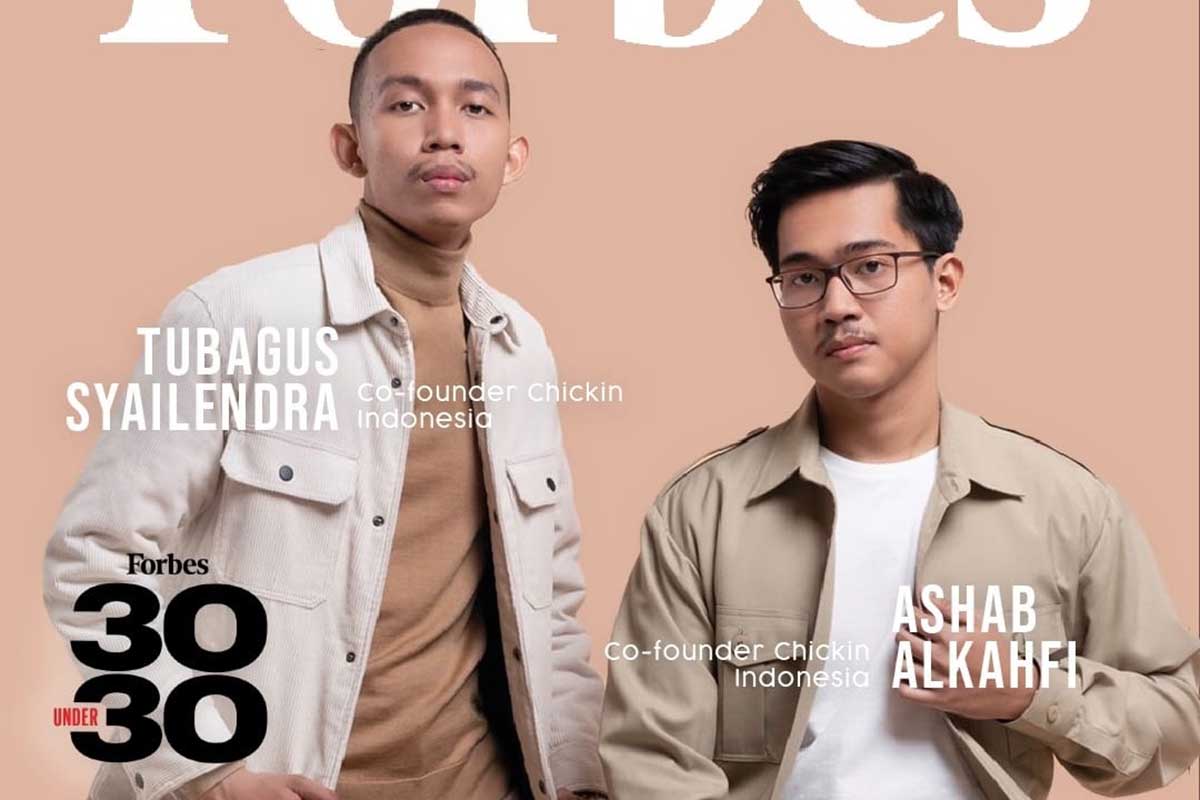 Tubagus Syailendra dan Ashab Alkahfi, masuk Forbes Indonesia 30 under 30. (ist) - Berkat 'Chickin', Mahasiswa UB Masuk Forbes Indonesia 30 under 30