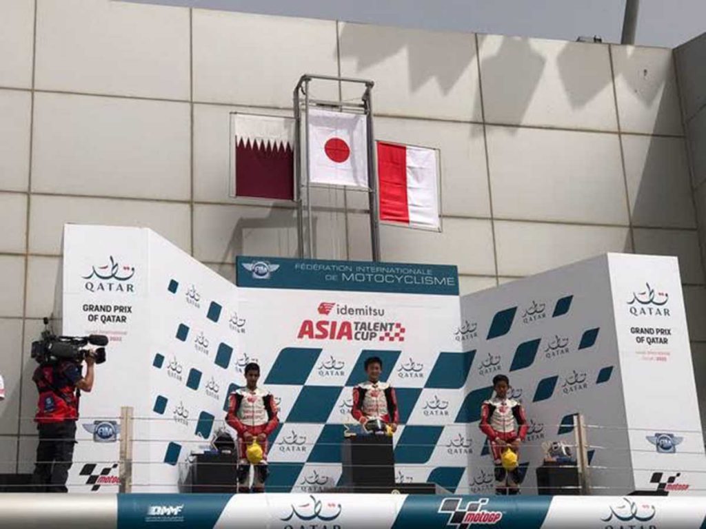 Kemenangan Veda Ega di posisi ketiga. (ist) - Veda Ega Pratama Bawa Nama Indonesia di Peringkat Ketiga Idemitsu Asia Talent Cup 2022