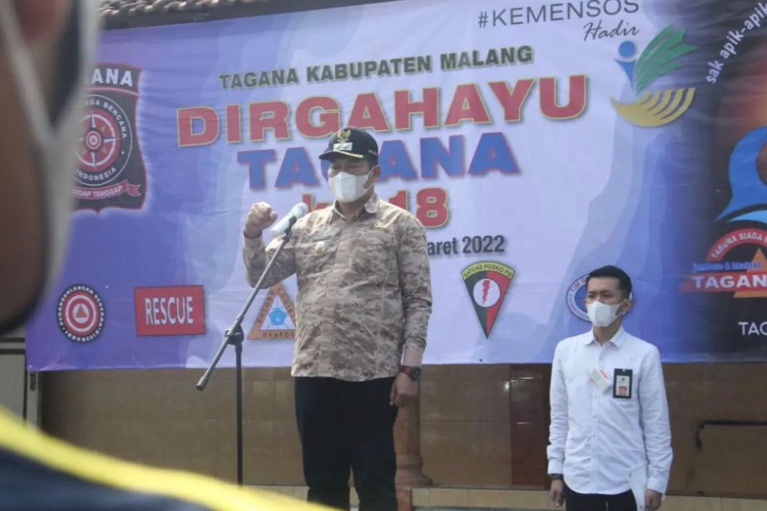 Wakil Bupati Malang, Drs H Didik Gatot Subroto, saat memberikan arahan kepada TAGANA Kabupaten Malang. (ist) - Wabup Malang Ingatkan Peran Penting TAGANA Dalam Percepatan Penanggulangan Bencana