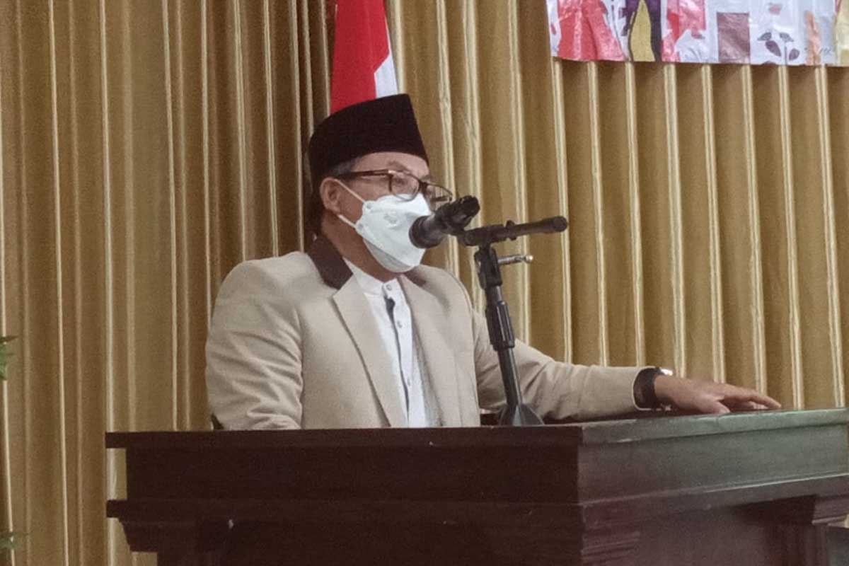 Wali Kota Malang, Sutiaji saat berbincang dengan awak media. (ws4) - Tak Ada Acara Besar di HUT ke-108 Kota Malang, Maknai Dengan Perenungan