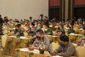 Danrem 083/Bdj Hadiri Rakor Angkutan Lebaran  Provisi Jawa Timur