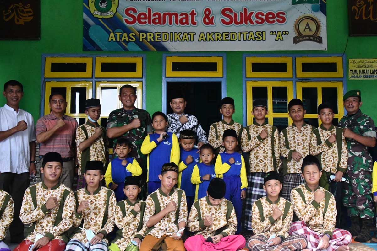 Danrem 083/Bdj Silaturahmi di Panti Asuhan Anak Yatim "Ar-Rahman" Purwosari, Pasuruan