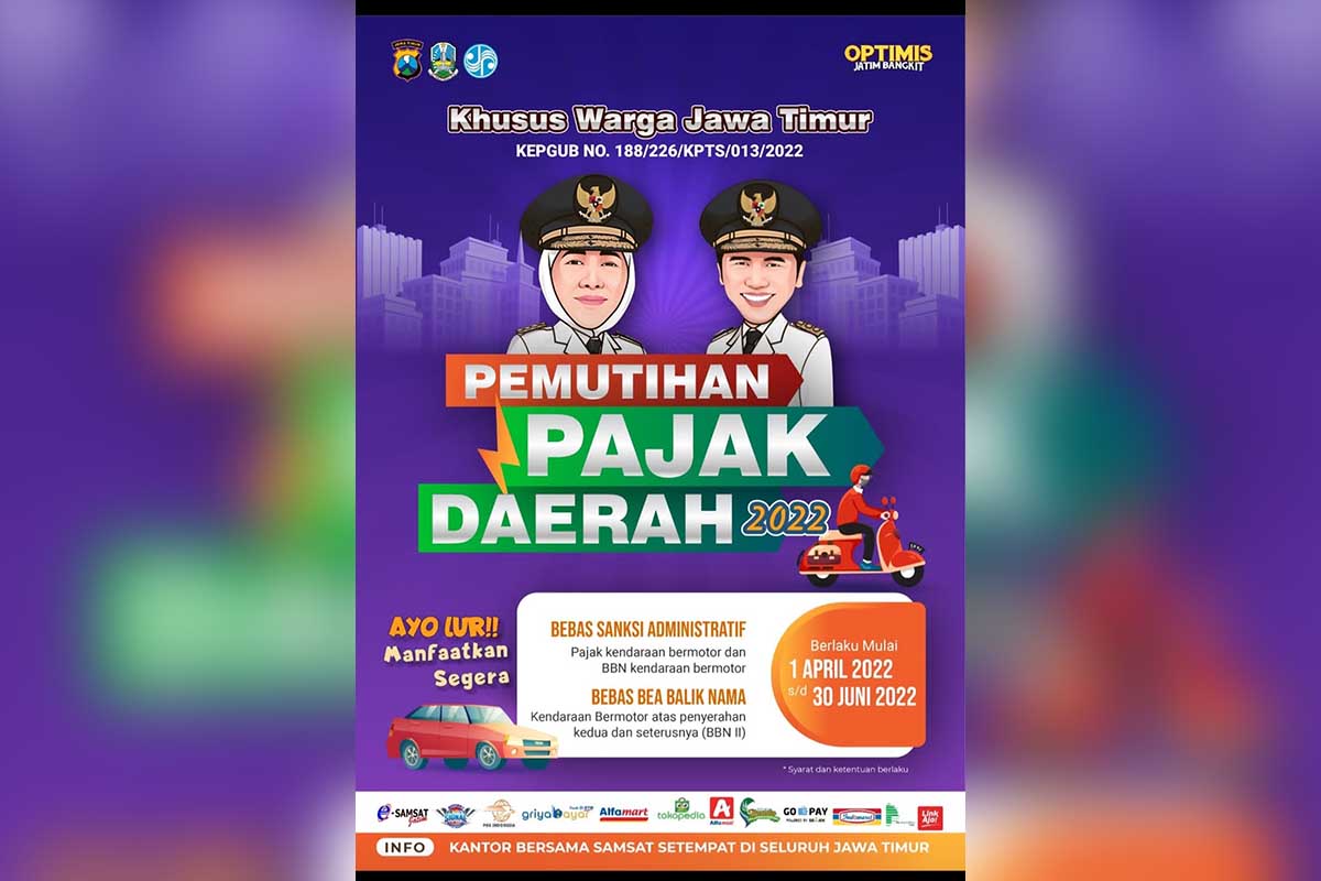 Gubernur Khofifah Berlakukan Pemutihan Pajak Sambut Ramadhan - Kuota Undian Umroh Diperbanyak Jadi 46 Wajib Pajak