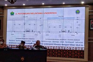 Ilustrasi Underpass Blimbing ada saluran drainase di atas. (jaz) - UM Usulkan Saluran Drainase di Atas Underpass Blimbing