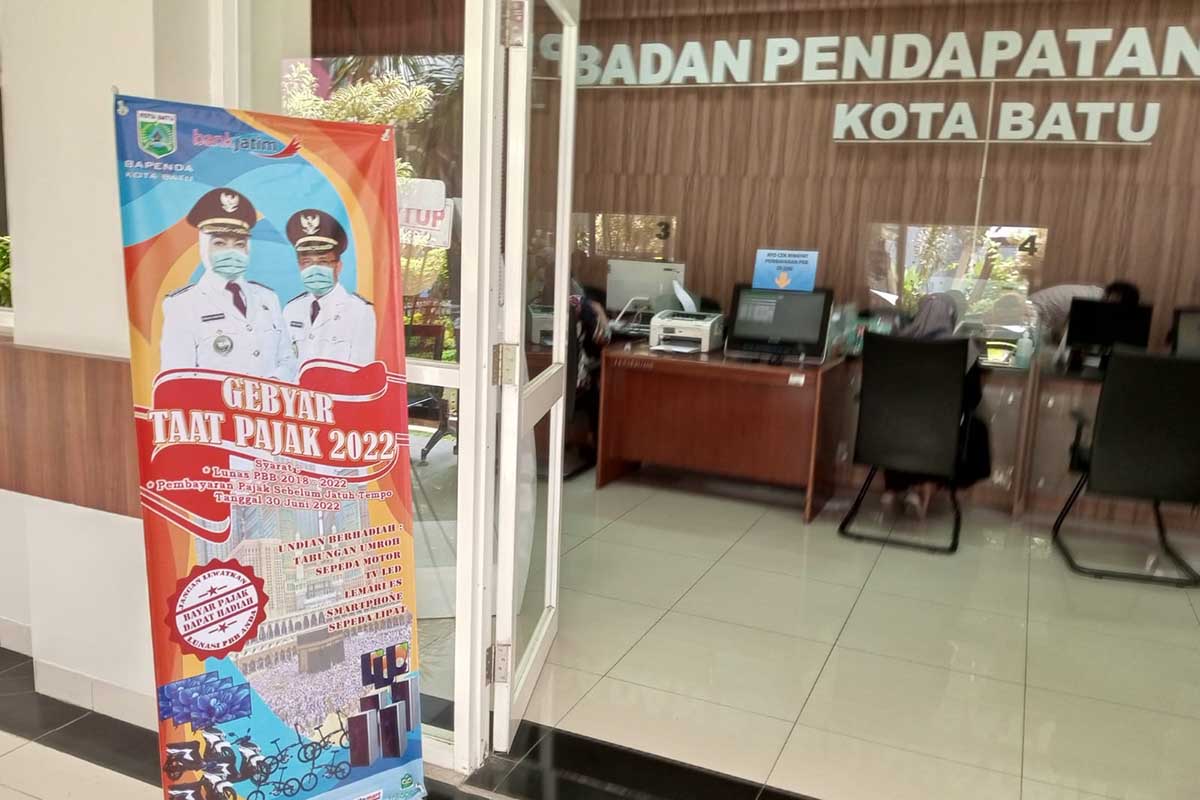 Kantor pelayanan Bapenda Kota Batu. (dik) - Bapenda Batu Siap Garap Potensi Pajak dari Resto Online