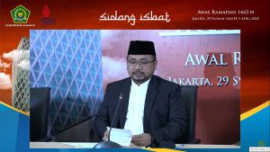 Konpres Hasil Sidang Isbat Kemenag. (ist) - Kemenag Umumkan 1 Ramadan Jatuh Pada Minggu 3 April 2022
