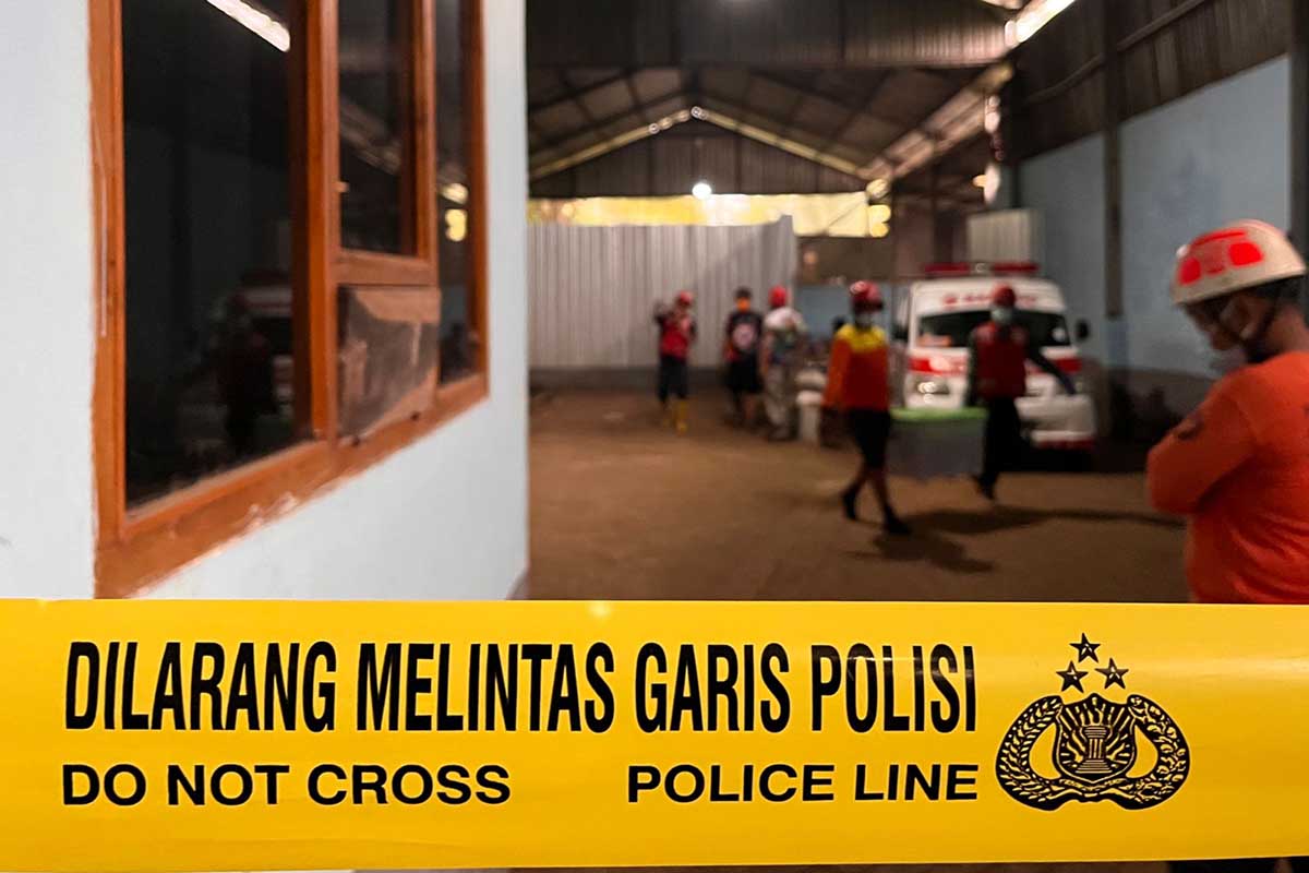 Lokasi kejadian, Pabrik Pupuk PT Danendra Untung Abadi, Plandi, Wonosari, Kabupaten Malang. (ws5) - Dua Karyawan Pabrik Ditemukan Tewas Mengapung di Kolam Pupuk
