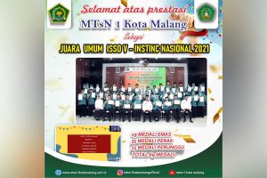 MTsN 1 Kota Malang memborong 69 medali dalam ISSO V. (ist) - Kado Hari Kemenangan, MTsN 1 Kota Malang Persembahkan 1.315 Prestasi Sementara TA 2021/2022