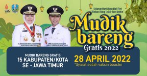 Mudik Bareng Gratis Jatim 2022. (ist) - Buruan! Pemprov Jatim Gelar Mudik Gratis, Pendaftaran Hanya Dibuka 4 Hari
