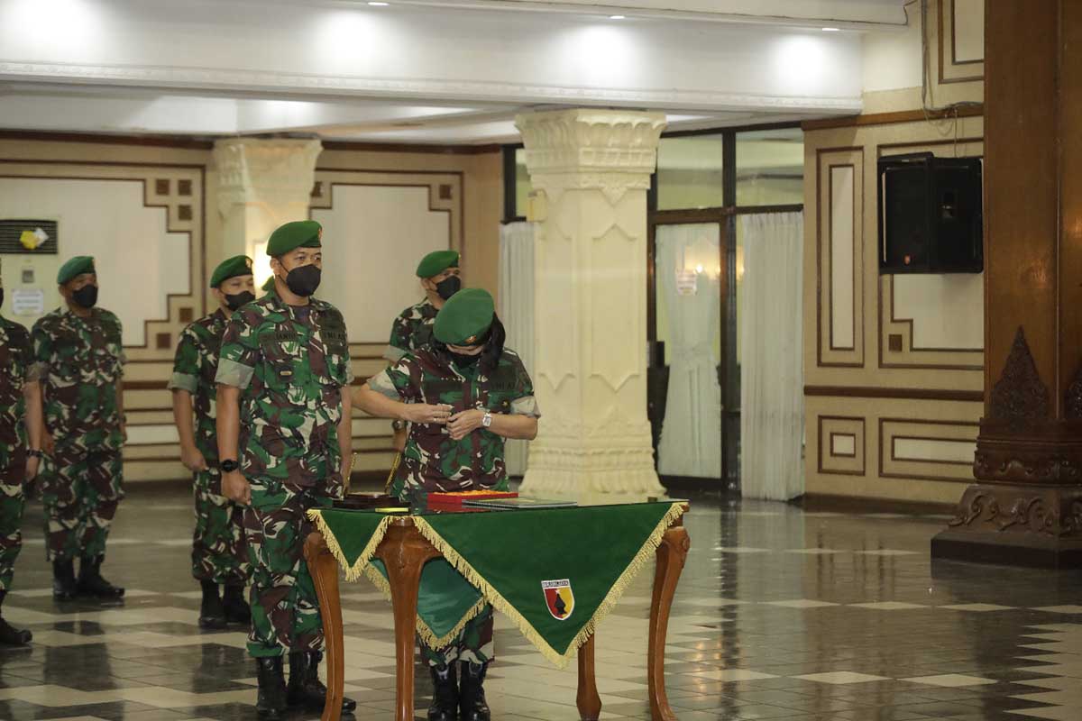 Pangdam V/Brawijaya Pimpin Sertijab Tiga Pamen di Lingkungan Kodam V/Brw