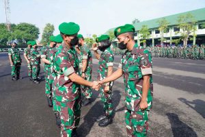 Pangdam V/Brawijaya Sambut Kedatangan Brawijaya Band Sebagai Pemenang Lomba Parade Band Tingkat TNI AD