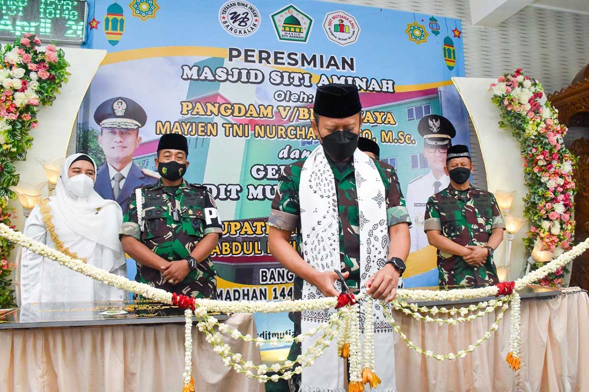 Pangdam V/Brawijaya bersama Bupati Bangkalan Resmikan Masjid Siti Aminah SDIT Mutiara Ilmu Bangkalan