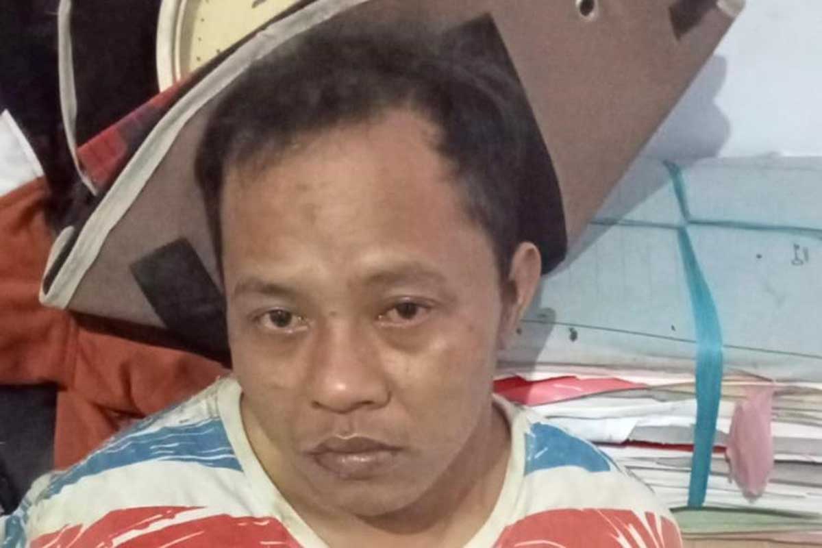 Pelaku penjambretan, Didik Supriadi (35) yang berhasil ditangkap oleh pihak kepolisian. (ist) - Penjambret HP Perempuan di Pagelaran Diringkus Polisi