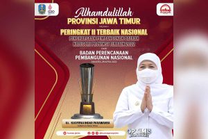 Pemprov Jawa Timur Terbaik Kedua Nasional untuk Perencanaan Pembangunan Daerah Tahun 2022 - Khofifah: Semua Berkat Sinergi Kab/Kota Se-Jatim