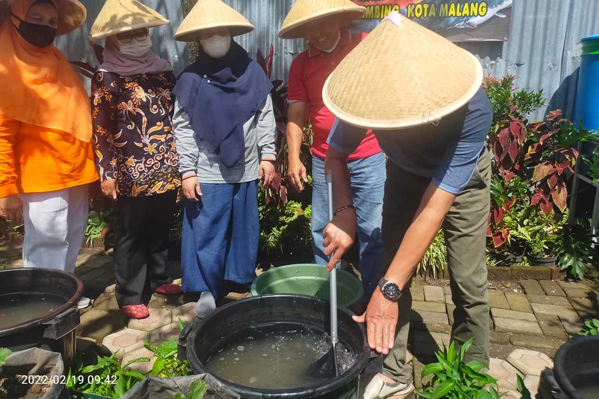 Salah satu pelatihan Budikdamber. (ist) - Budikdamber Ampuh Tekan Stunting di Kota Malang