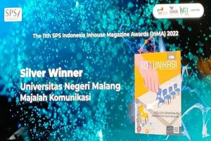 Universitas Negeri Malang raih ‘Silver Winner’ penghargaan InMA kategori Majalah Perguruan Tinggi Terbaik. (ist) - UM Raih ‘Silver Winner’ Kategori Majalah Perguruan Tinggi Terbaik InMa