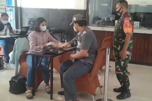 Vaksinasi booster di Stasiun KA Kotalama. (ist) - Ratusan Warga Ikuti Vaksin Booster AstraZeneca dan Pfizer di Stasiun KA Kotalama