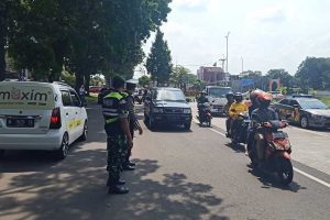 Arus lalu lintas terpantau padat di Exit Tol Madyopuro. (ist) - Arus Balik Masuk Kota Malang Terpantau di Exit Tol Madyopuro