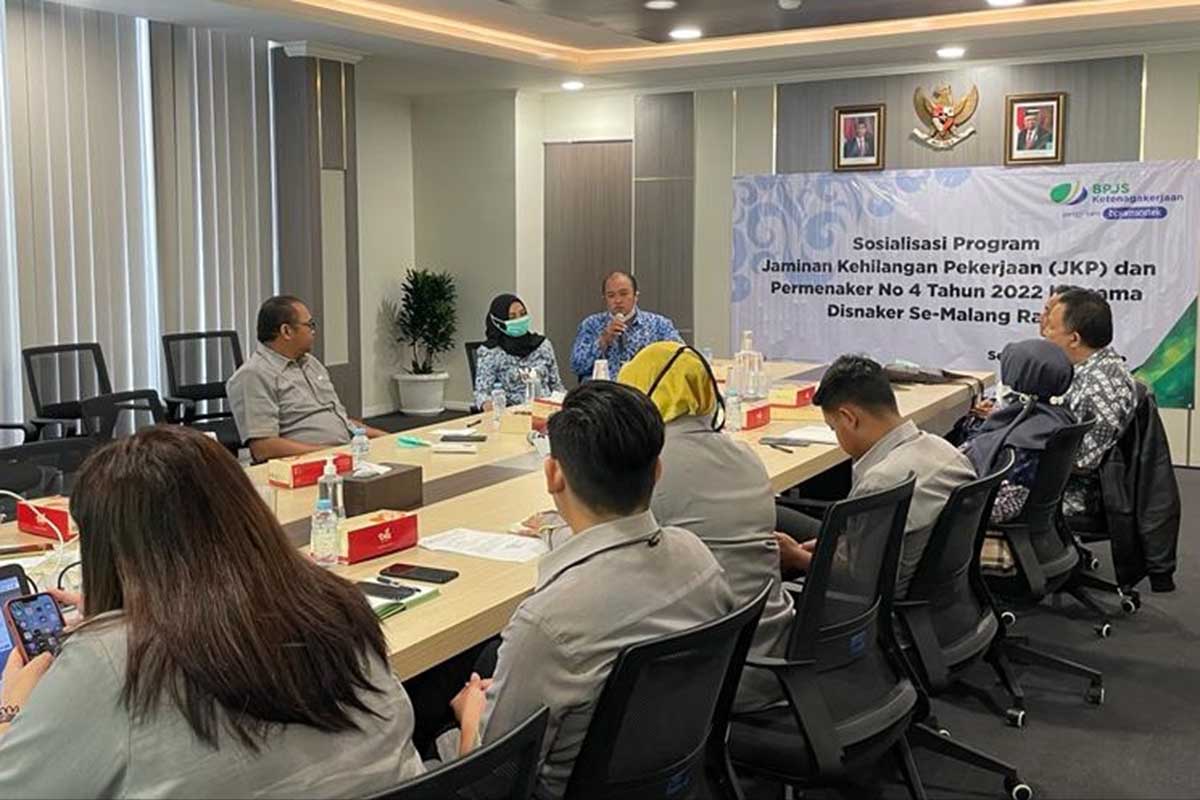 BPJS Ketenagakerjaan bersama Disnaker se-Malang Raya permudah klaim Jaminan Kehilangan Pekerjaan. (ist) - BPJS Ketenagakerjaan Gandeng Disnaker se-Malang Raya, Permudah Klaim Jaminan Kehilangan Pekerjaan