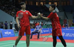 Ganda putra Leo-Daniel di Sea Games 2021. (ist) - SEA Games 2021: Bulu Tangkis Sumbang 2 Emas, Voli Putra Libas Tuan Rumah