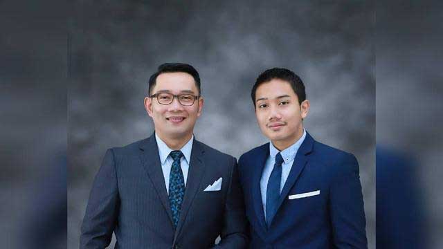 Gubernur Jawa Barat Ridwan Kamil dan putranya  Emmeril Kahn Mumtadz. (ist) - Anak Ridwan Kamil Hilang Saat Berenang di Sungai Aare Swiss, Begini Kronologinya