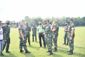 Kasdam V/Brw Tinjau Stadion Merdeka Jombang - Bakal Lokasi Upacara Pembukaan Liga Santri