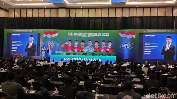 Kongres Biasa PSSI 2022. (ist) - Kongres Biasa PSSI Sahkan Pergantian Nama 22 Klub, Termasuk Milik Raffi Ahmad