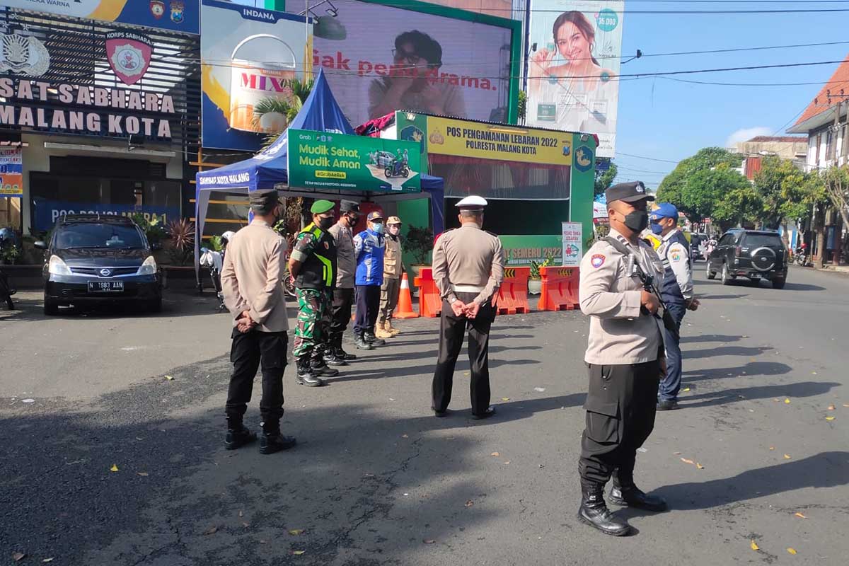 Petugas gabungan memaksimalkan fungsi Pos Pam selama Idulfitri 1443 H. (ist) - Maksimalkan Fungsi Pos Pam Selama Idulfitri 1443 H