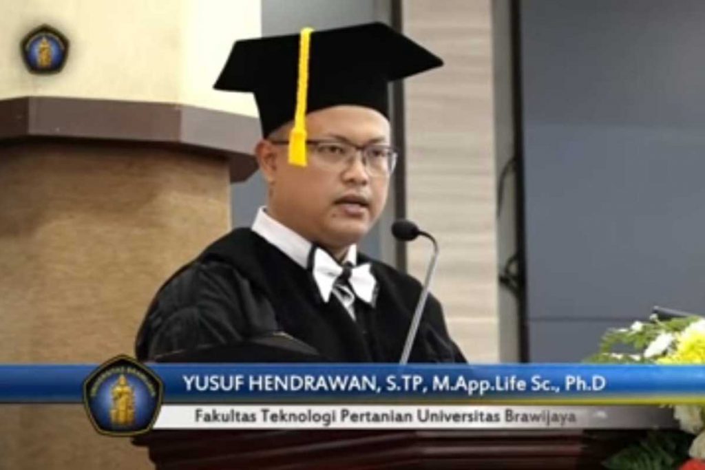 Prof Yusuf Hendrawan STP MAppLife Sc PhD. (ist) - Universitas Brawijaya Kukuhkan Prof Agus Choiron dan Prof Yusuf Hendrawan