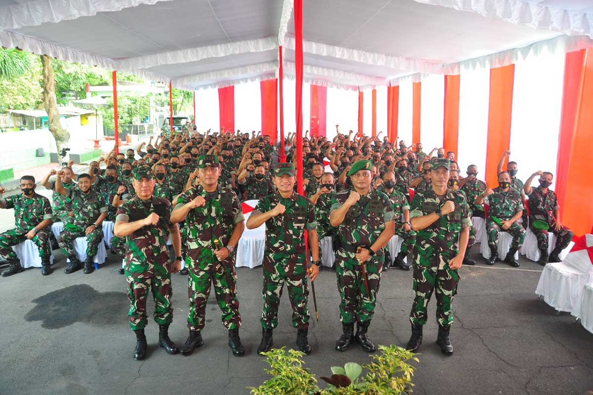 Danrem 083/BDJ Dampingi Pangdam V/Brw Kunjungan Kerja ke Kodim 0821/Lumajang