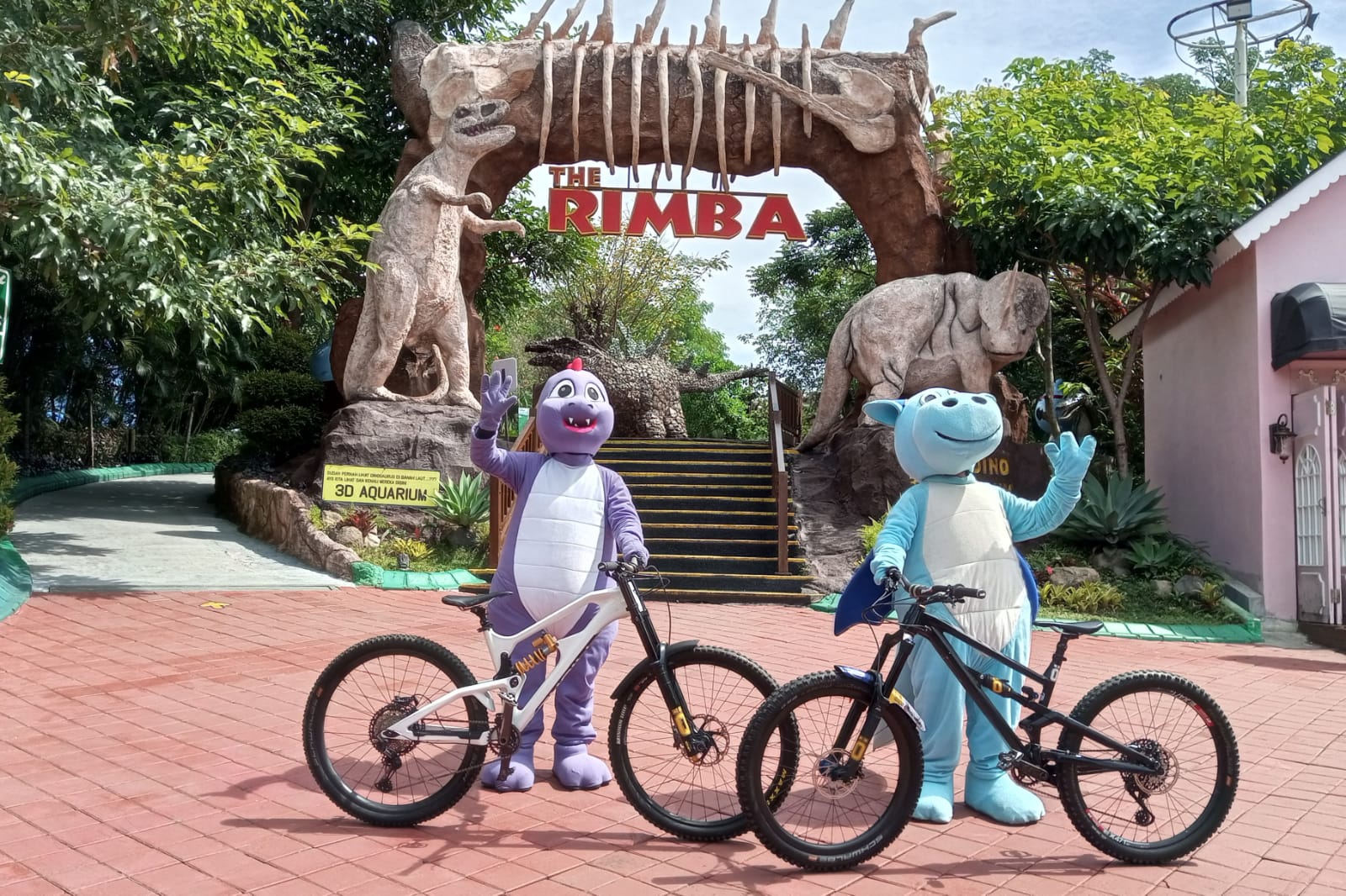 Ikon Dino Park untuk Event Gowesata. (dik)