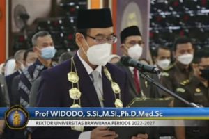 Rektor UB periode 2022-2027, Prof Widodo SSi MSi PhD Med Sc.