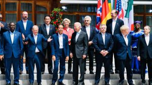 KTT G7 yang dihadiri Presiden Jokowi. (ist) - 12 Jam Perjalanan Presiden Jokowi Naik Kereta ke Ukraina