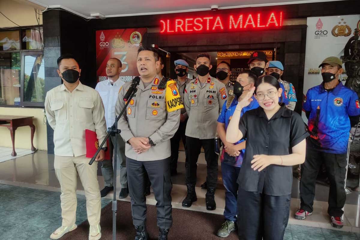 Kapolresta Malang Kota, Kombes Pol Budi Hermanto, SIK, MSi, saat memberikan keterangan kepada awak media. (rhd) - Ratusan Peserta Siap Semarakkan Kejuaraan Menembak Kapolresta Malang Kota Cup 2022