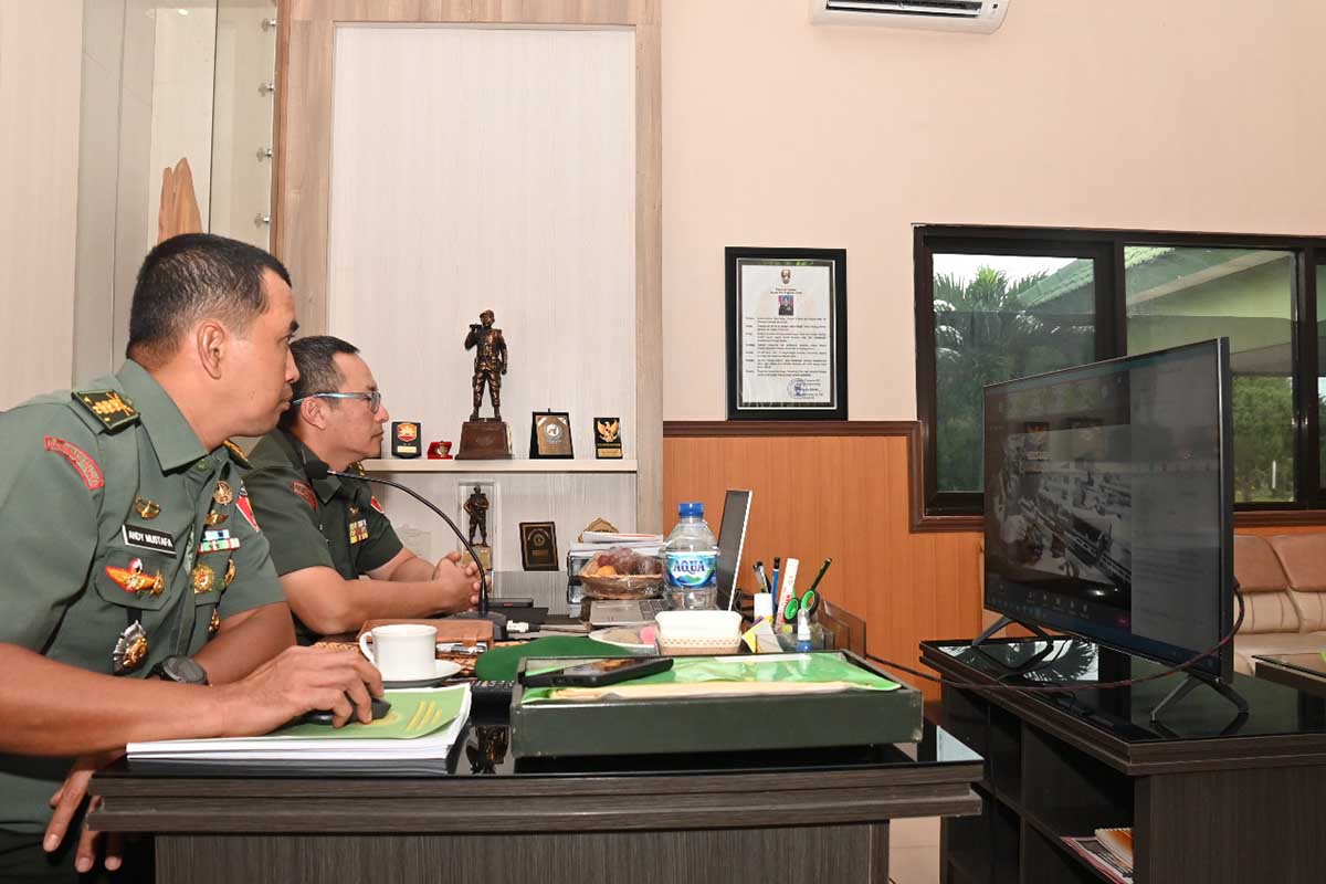 Kasdam V/Brawijaya Ikuti Seminar TNI AD Ke VI Secara Daring