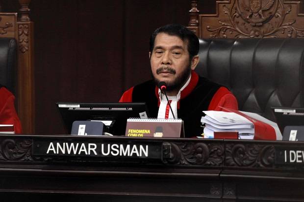 Ketua MK Anwar Usman. (ist) - Putusan MK: Setujui Anwar Usman Mundur dari Jabatan Ketua