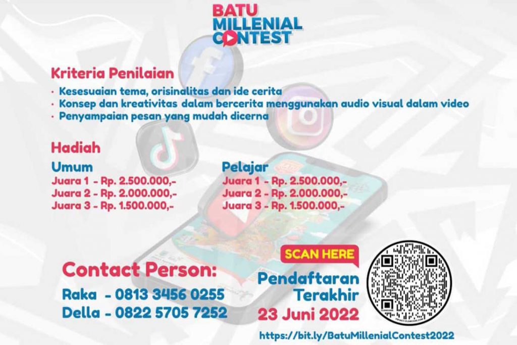 Kriteria penilaian, hadiah dan kontak panitia. (ist) - Yuk! Ikutan Batu Millenial Contest, Berhadiah Jutaan Rupiah