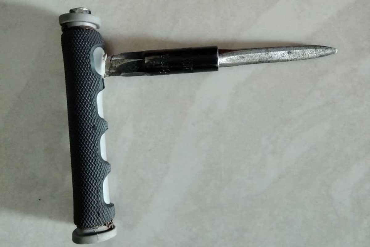 Kunci T milik tersangka. (ist) - Gagal Menggasak Sepeda Motor, Tersangka Todongkan Sajam