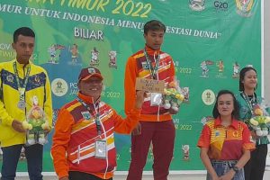 Para penerima Medali dari cabor Biliar pada Porprov Jatim VII tahun 2022. (ist) - Ungguli Gresik, Atlet Biliar Batu Rebut Medali Emas